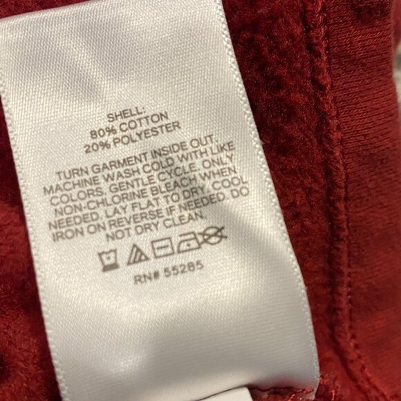 Express Rhinestone Button Henley Fleece Sweatshirt Crop boxy fit Size Large - Picture 7 of 10